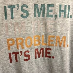NWOT Taylor Swift Lyric “It’s Me, Hi I’m The Problem, It’s Me” 2XL Shirt.